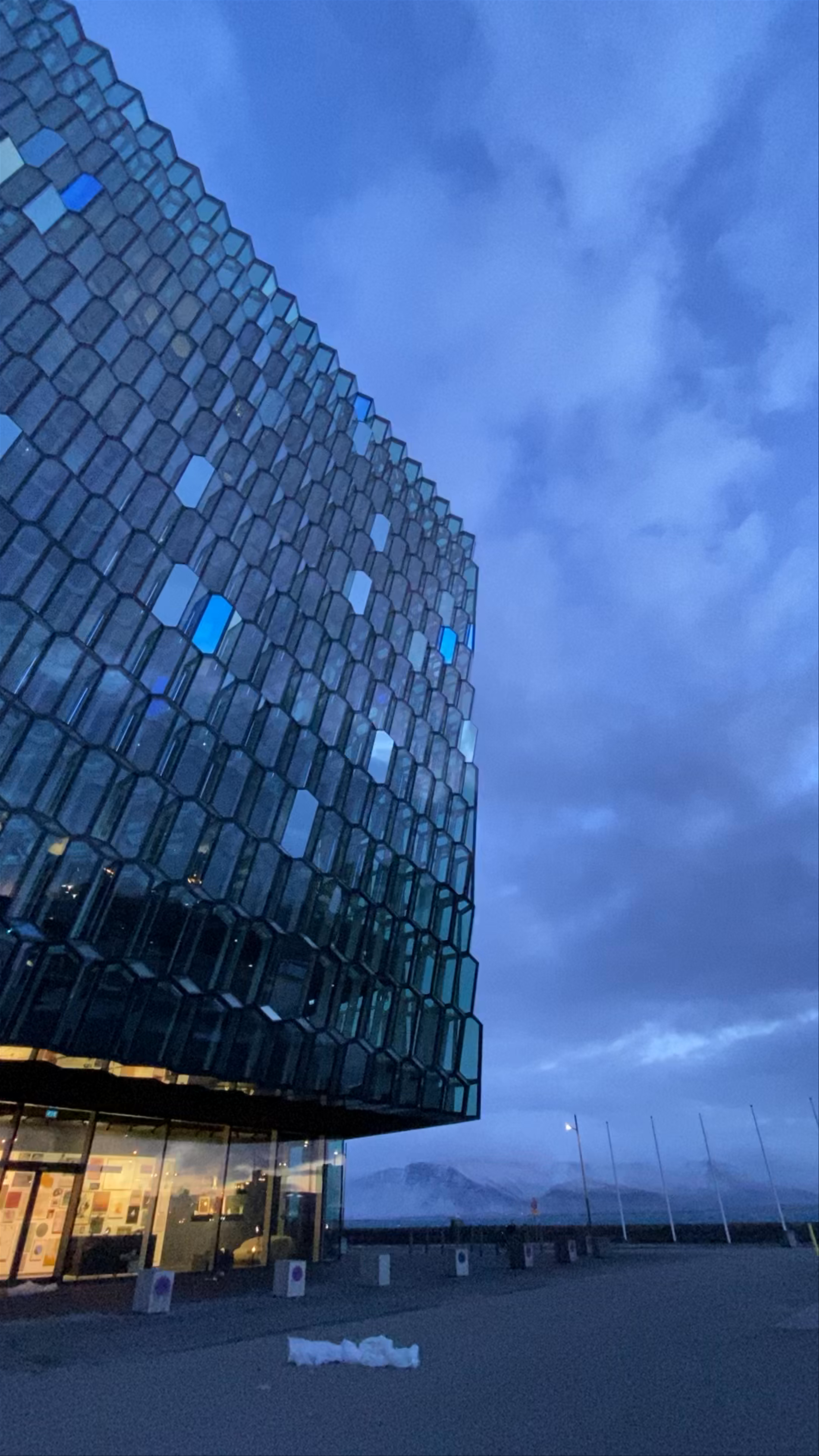 Harpa Concert Hall: Architectural Gem of Reykjavík at Twilight