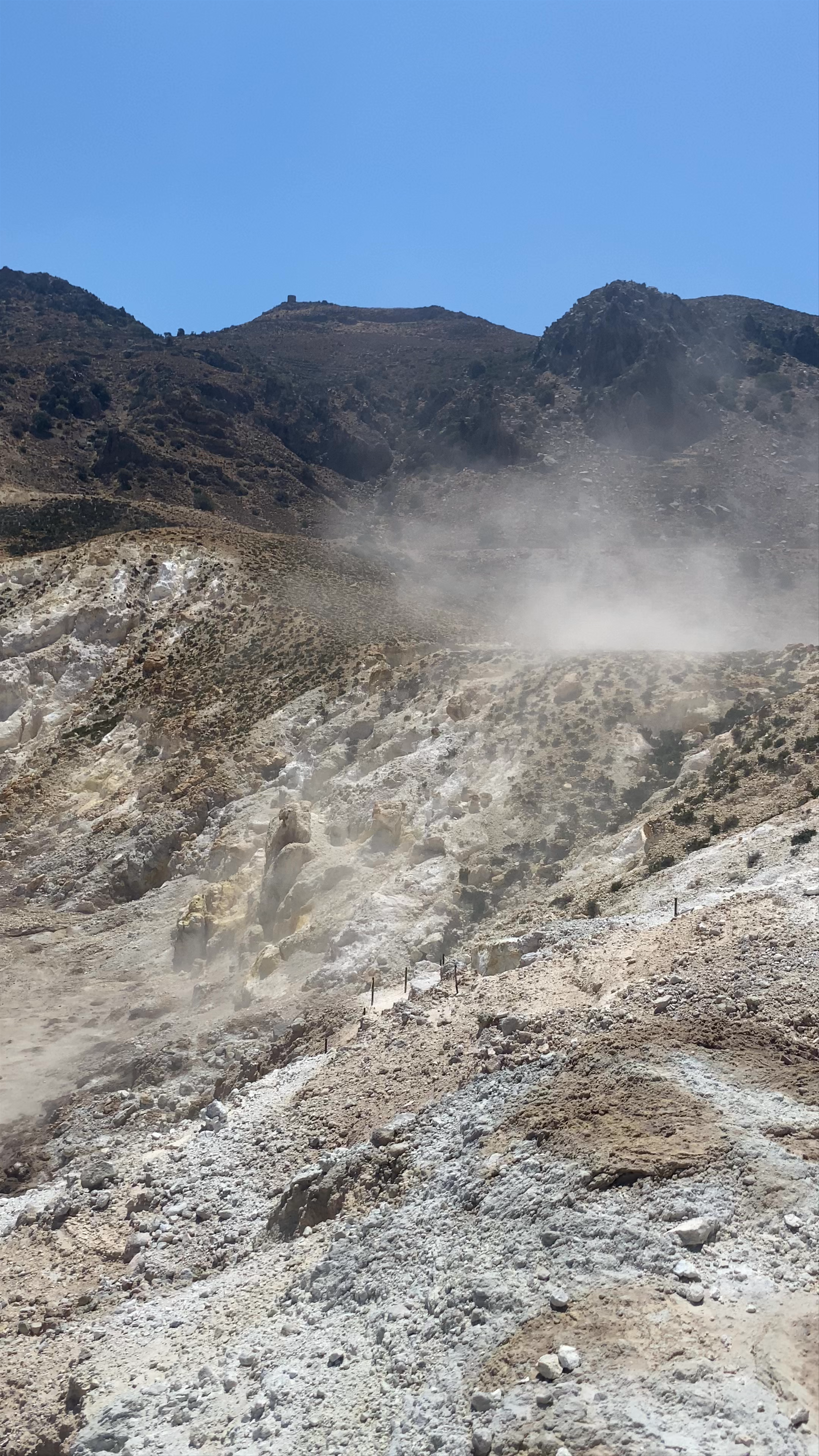 Stefanos Crater Volcano Exploration on Nisyros Island, Greece