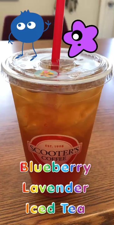 Scooter's Coffee - Blueberry Lavender iced tea - Coffee & Tea Near Me - Greeley, Colorado