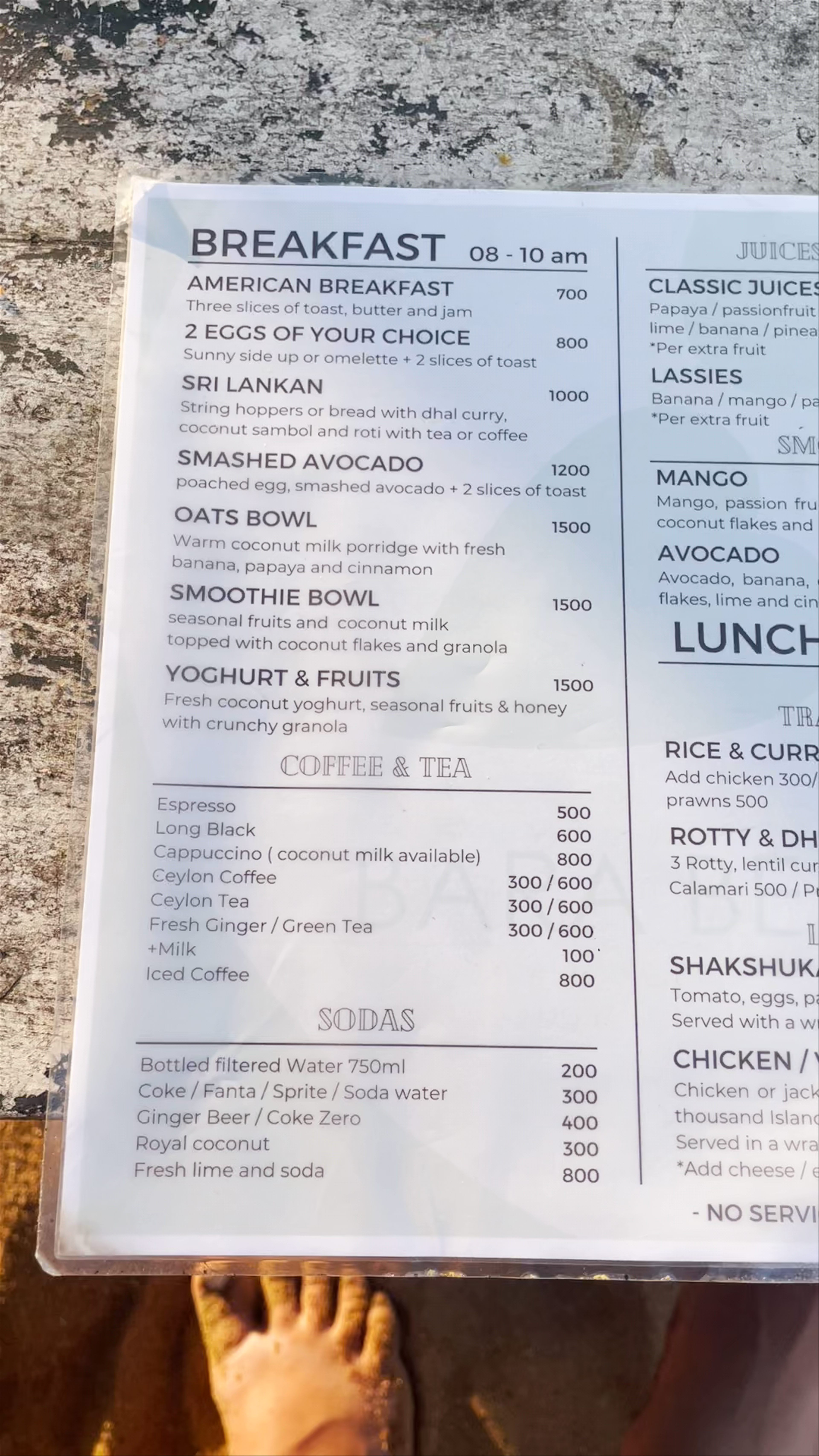 Bara Beach Chill & Local Flavors in Galle, Sri Lanka