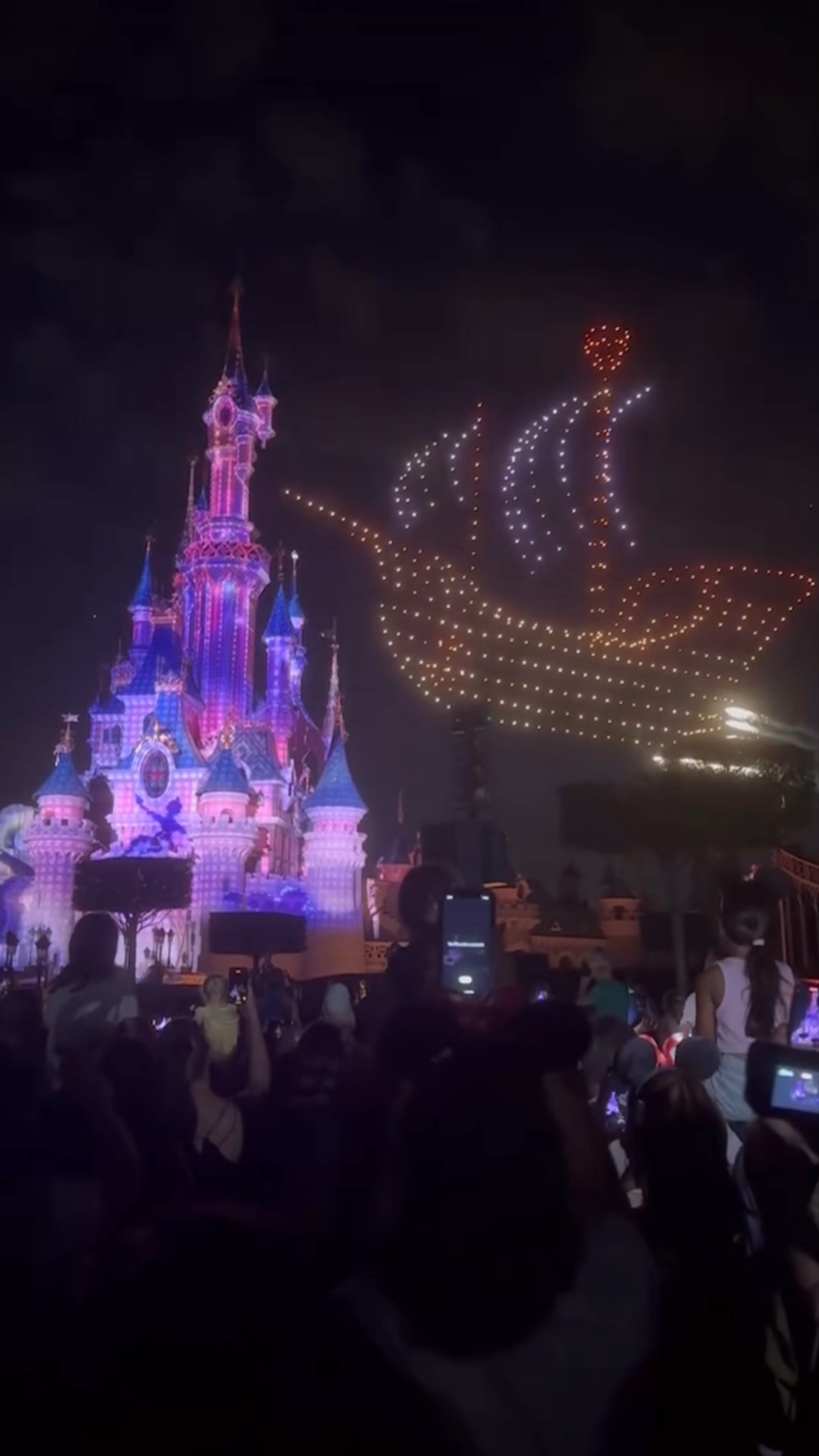 Magical Night Drone Show at Disneyland Paris