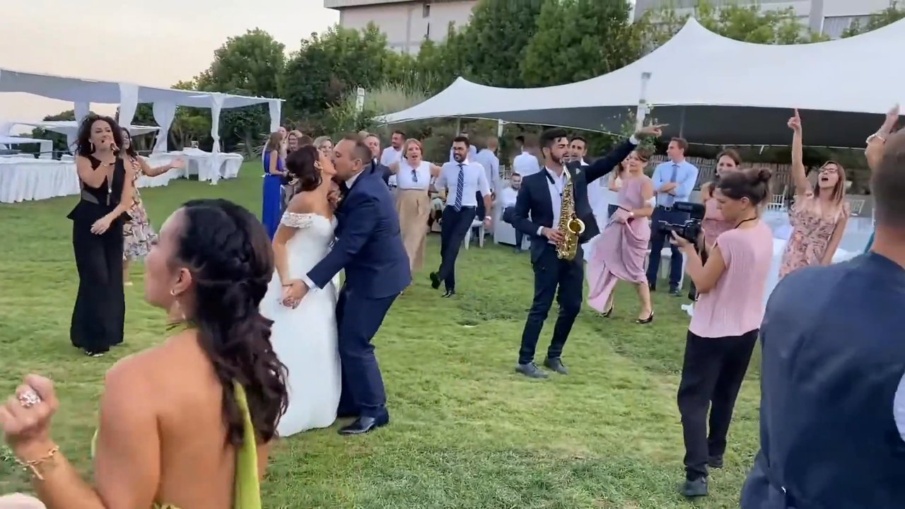Toni On Sax - With Singer @ Wedding - video