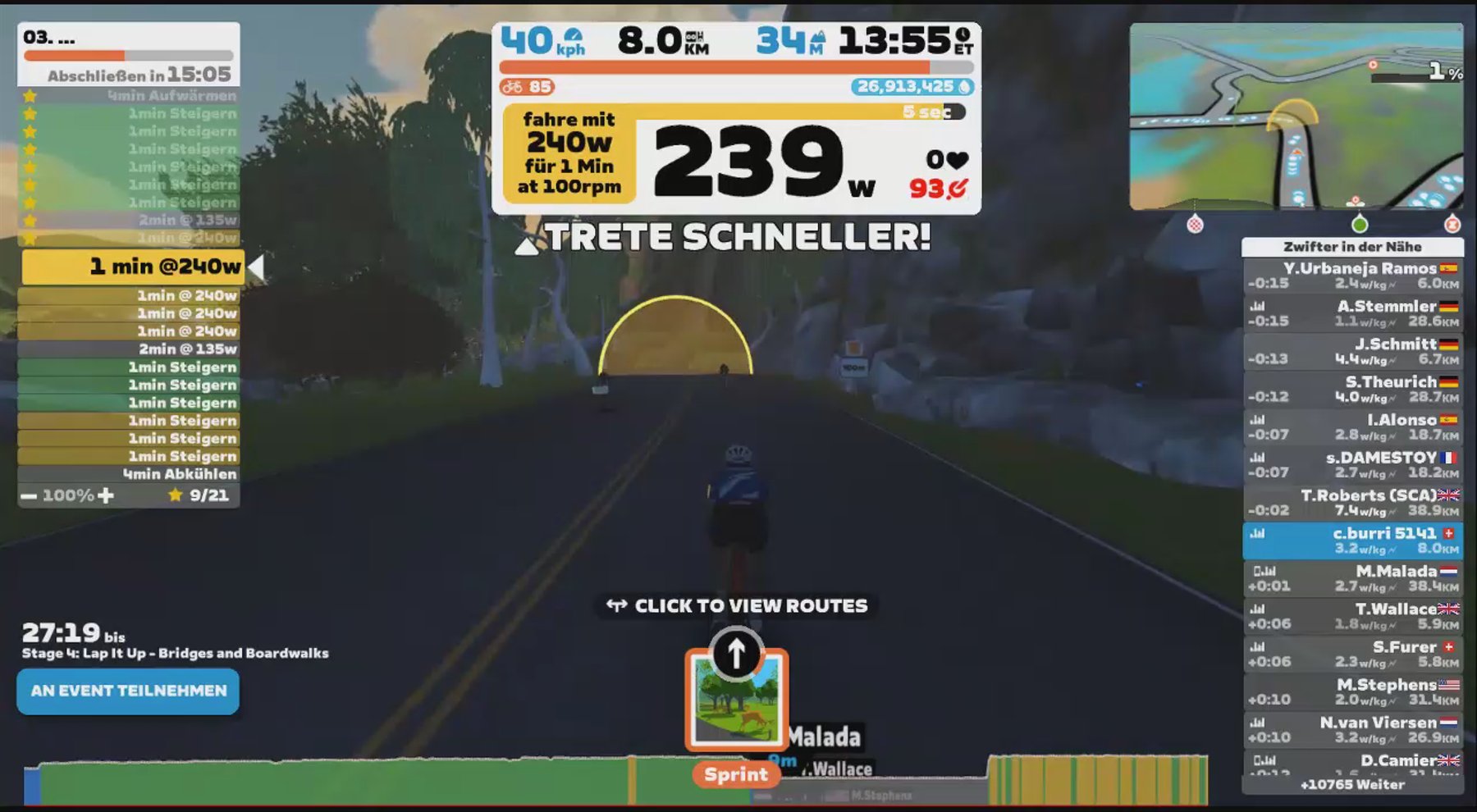 Zwift - 03. Cadence and Cruise [Lite] in Watopia