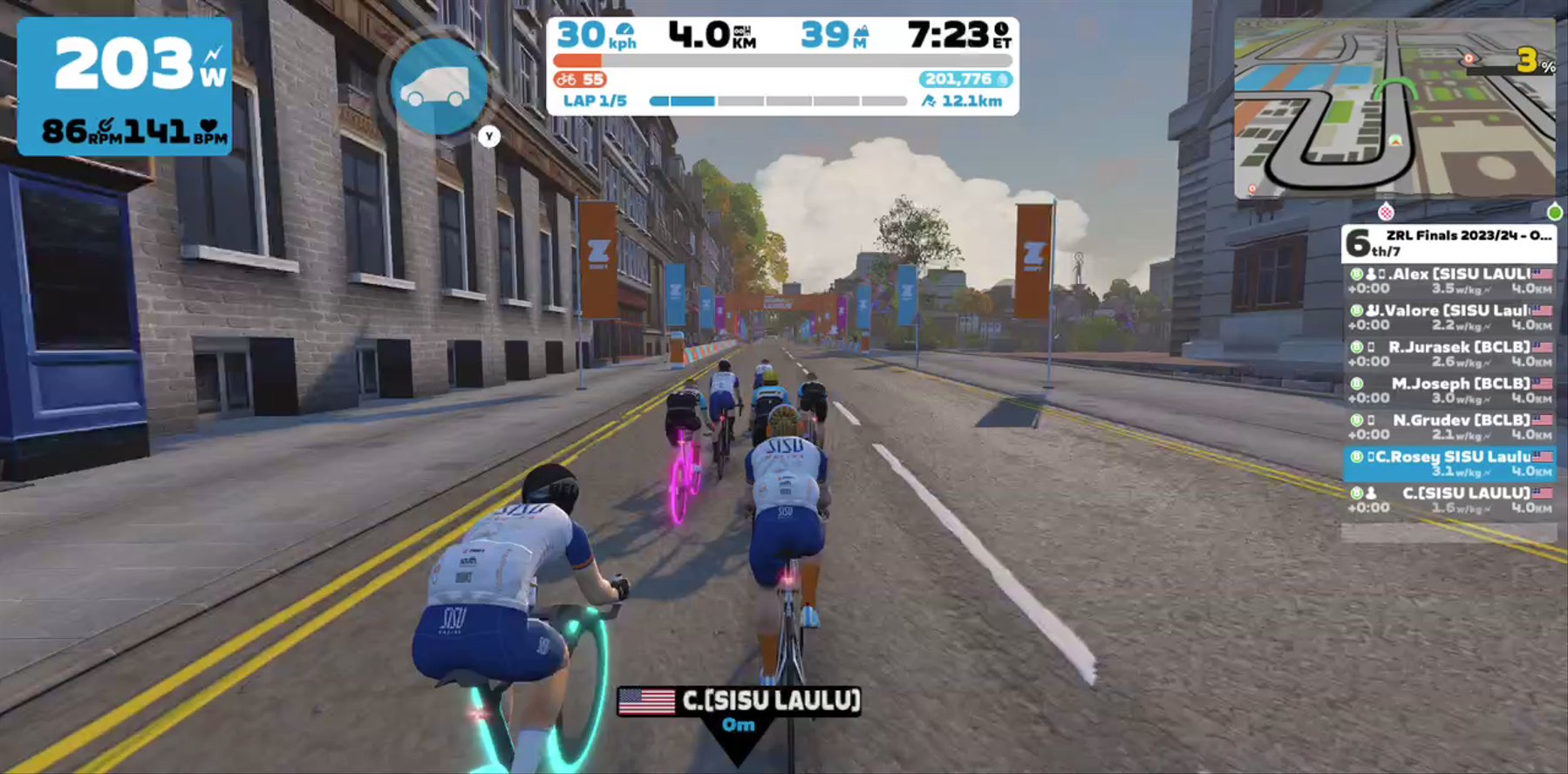 Zwift - Race: ZRL Finals 2023/24 - Open AMERICA Division 3 - Plate Final (Part2) (B) on Glasgow Reverse in Scotland