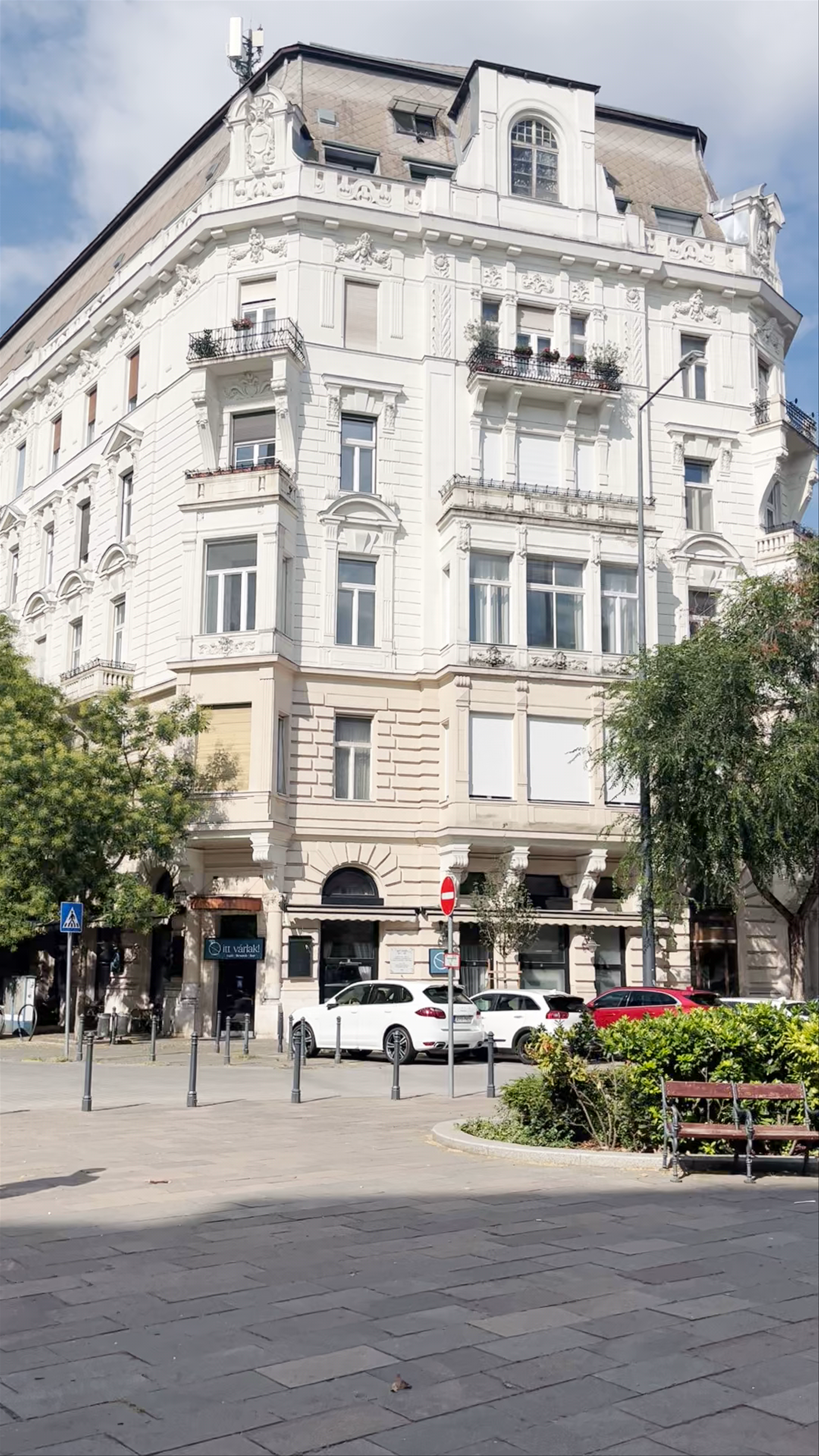 Lajos Batthyányi Eternal Flame and Historic Architecture in Budapest