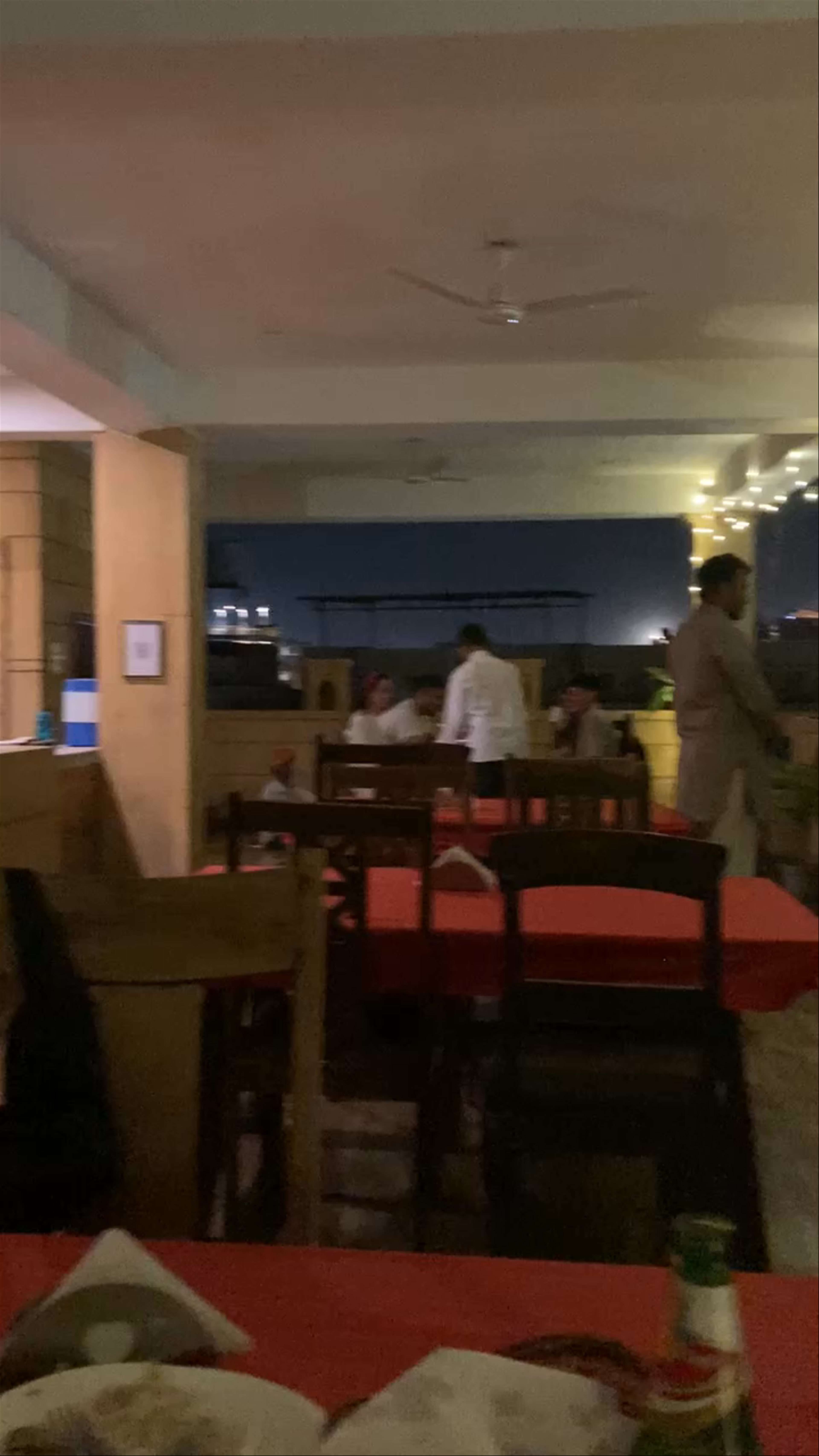 Golden Marigold Hotel Rooftop Ambiance with Jaisalmer Fort Night View