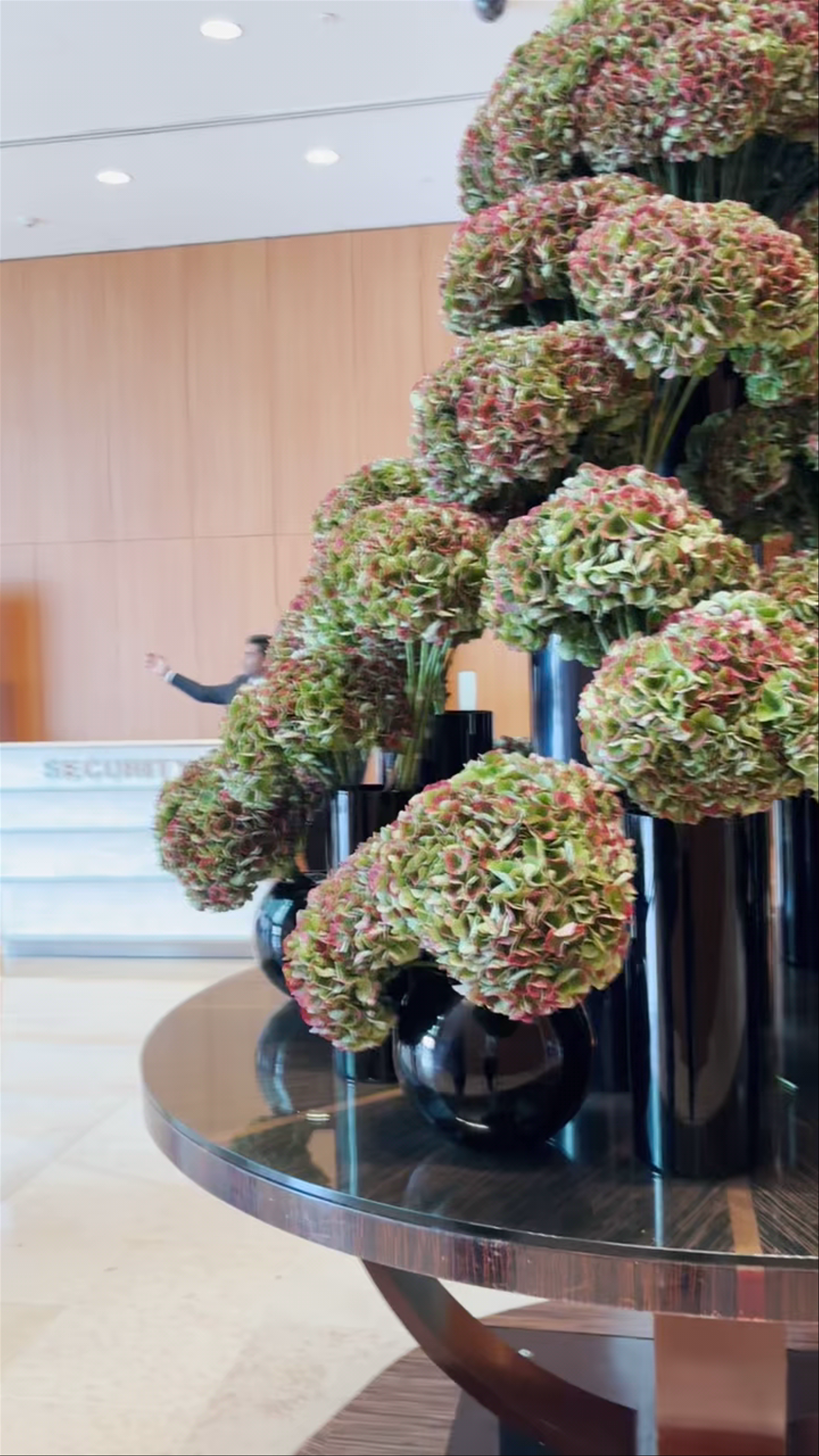 Elegant Floral Display at Marina Bay Overpass Viewing Point, Singapore