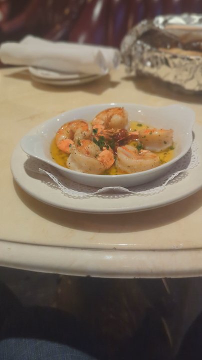 Caesar's Steak House - Pan fried shrimp and cheese garlic toast - Steakhouses Near Me - Calgary, Alberta