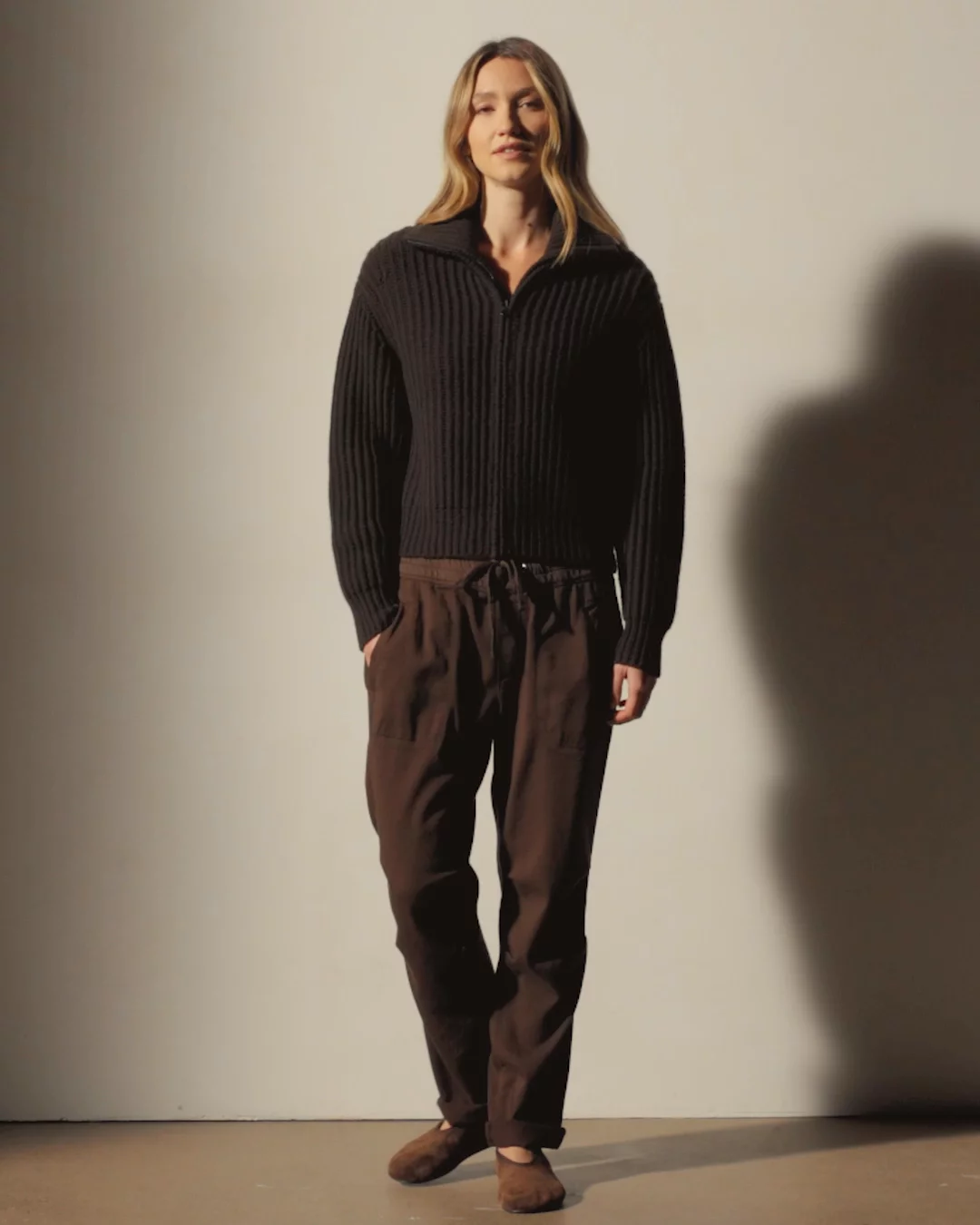 Soft Drape Pant - Porcupine | James Perse Los Angeles