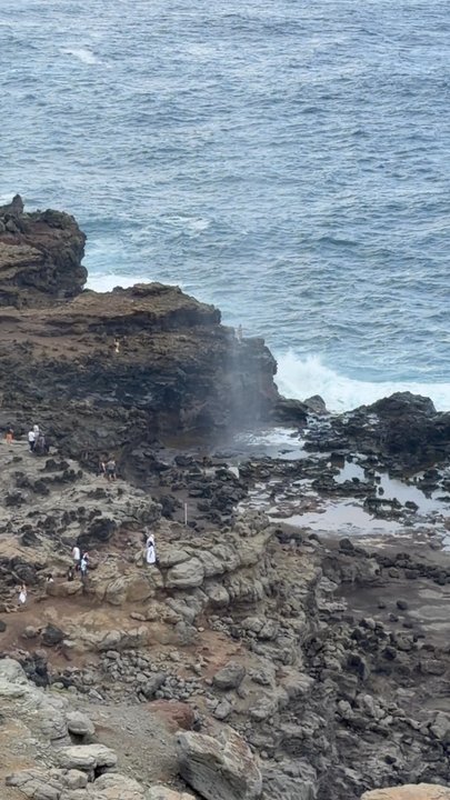 Nakalele Blowhole - View from above - Hiking Near Me - Kahakuloa, Hawaii