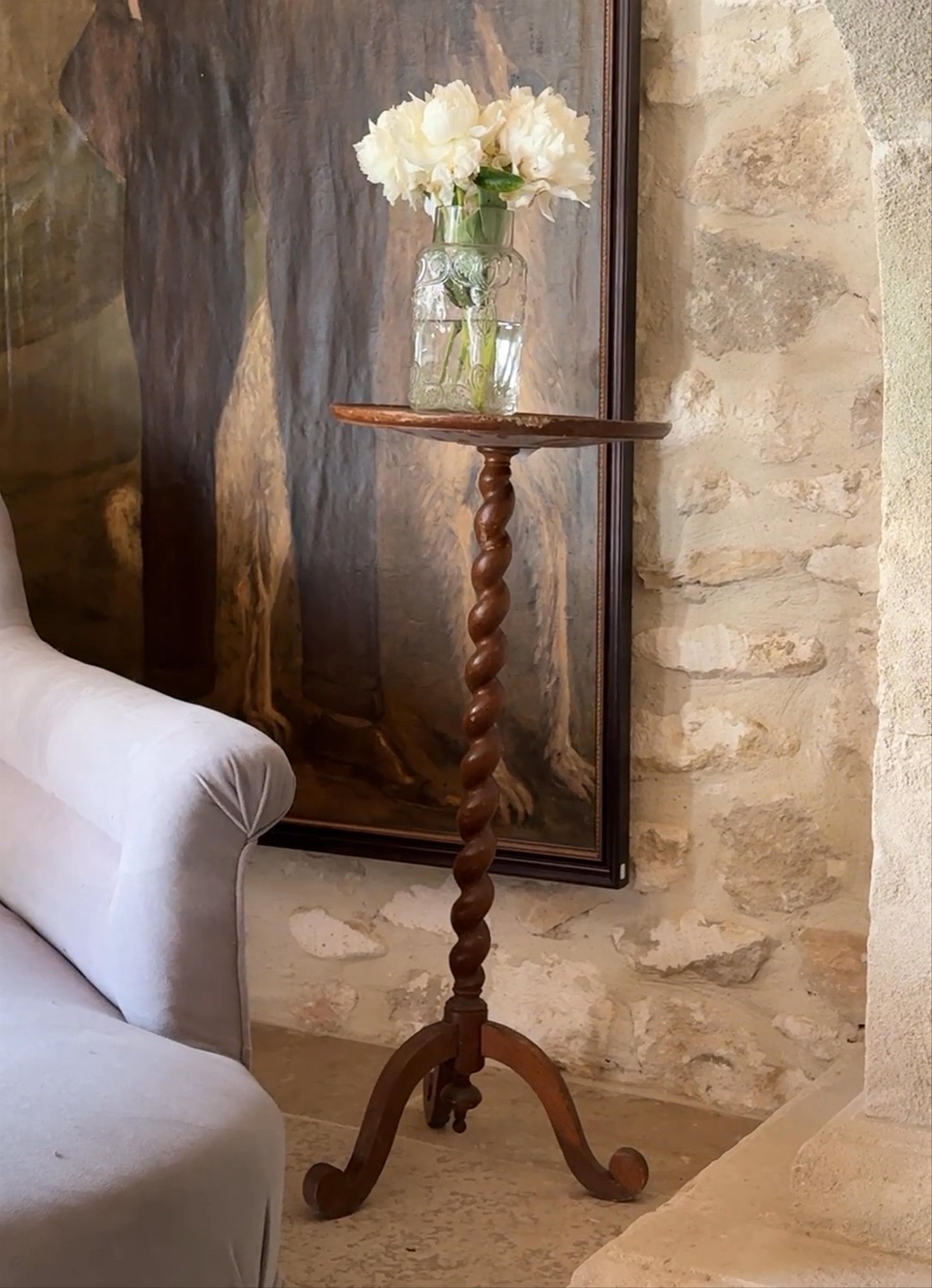Barley Twist Pedestal Table