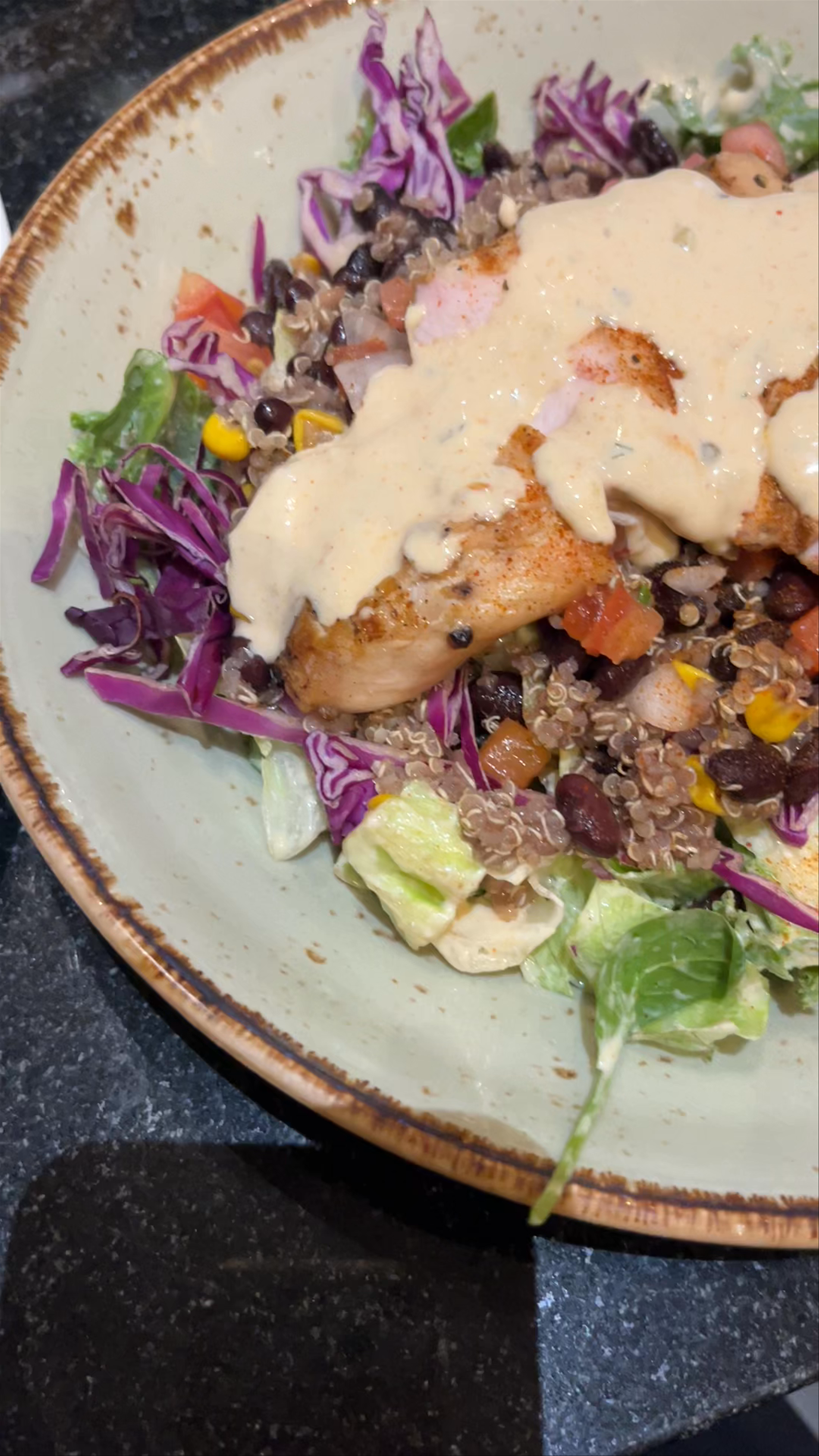 Delicious Dining at Hard Rock Cafe Athens: Juicy Burger & Zesty Chicken Salad