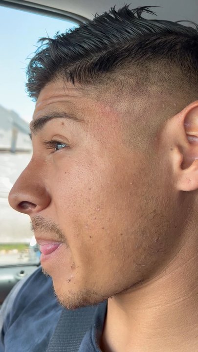 G Barber Shop - Please do not go to this place lady in the back doesn't clean her clippers ! He walked out of the shop just like this ! - Barbers Near Me - Kailua, Hawaii