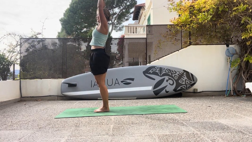 Moving towards dolphin pose - heat building sequence