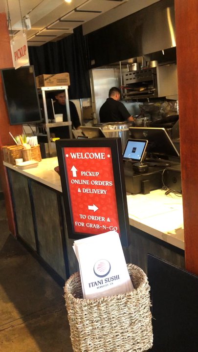 Itani Sushi - Video of Itani Sushi's kitchen, display case & seating - Sushi Bars Near Me - Berkeley, California