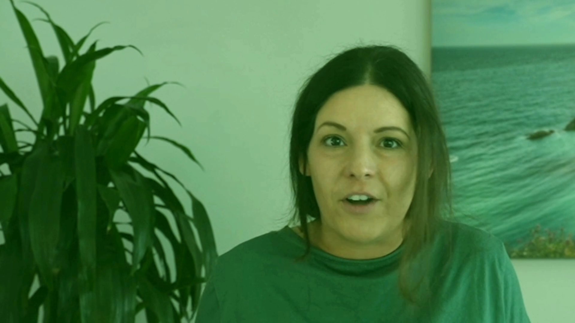 Two women take turns speaking directly to the camera, sharing information through an expressive dialogue.