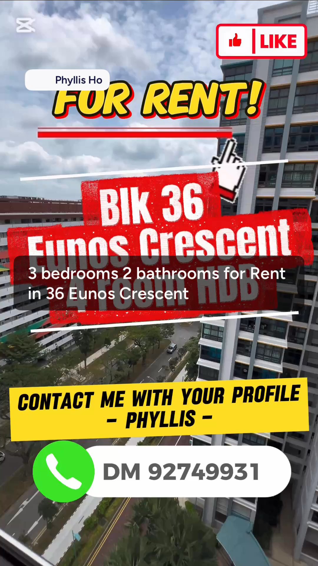 4 Room (4A2) HDB for Rent in  36 Eunos Crescent - Image 11