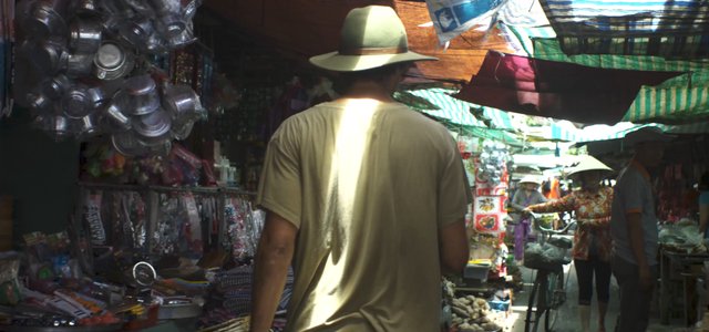 Man in a Vietnamese market