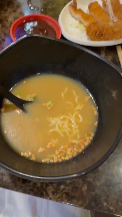 Rakki Ramen - Finished mini shoyu ramen - Ramen Near Me - Ewa Beach, Hawaii