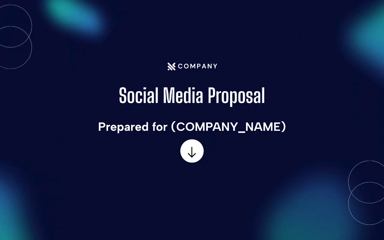 Preview of Social Media Marketing Proposal Template