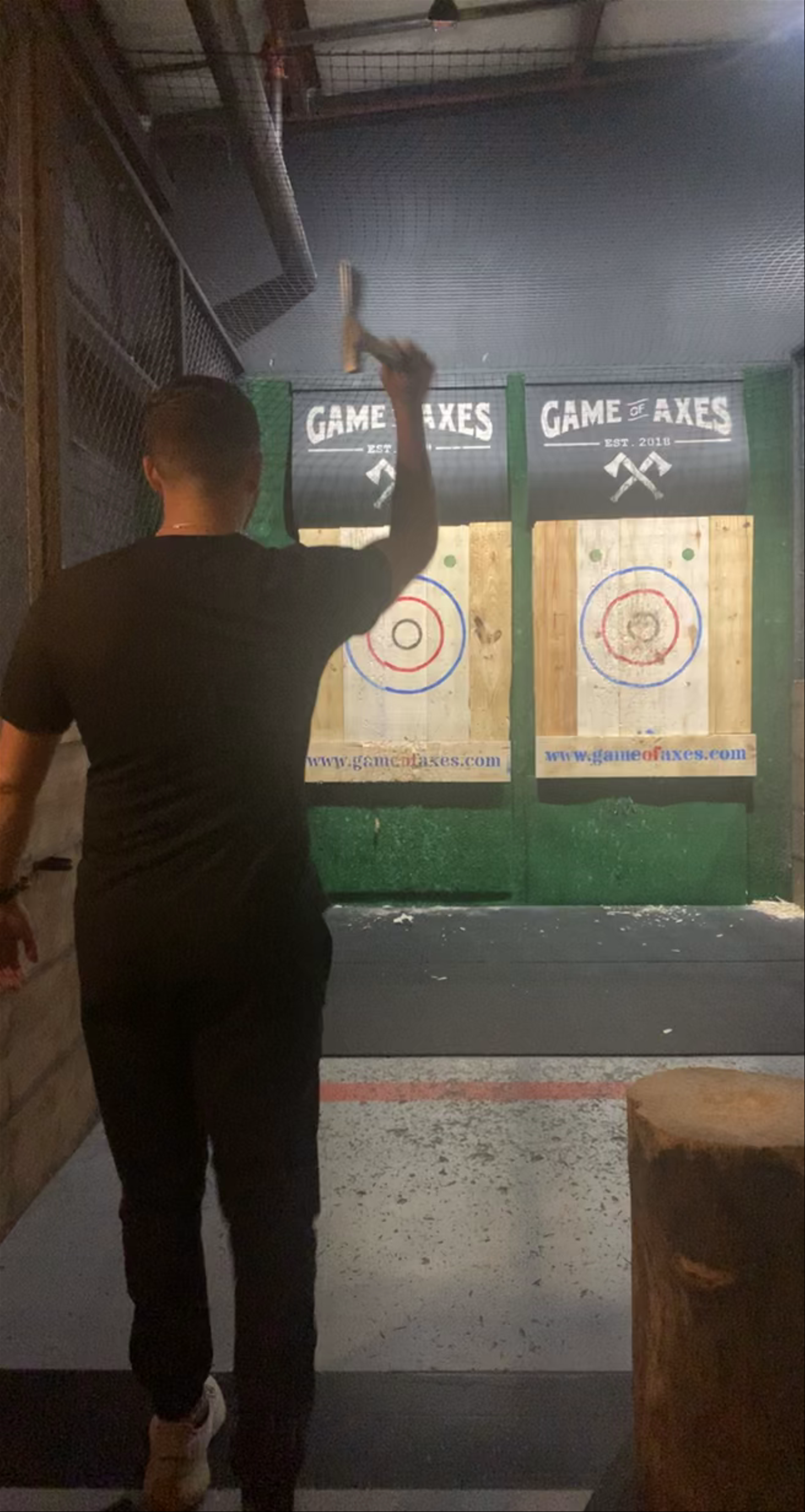 Axe Throwing Fun at Game of Axes in Pompano Beach