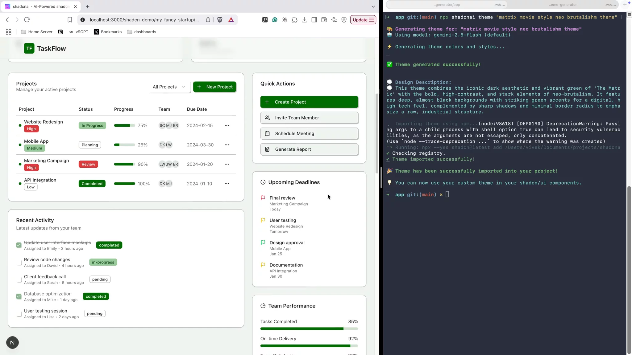 ShadcnAI - theming CLI tool image 1