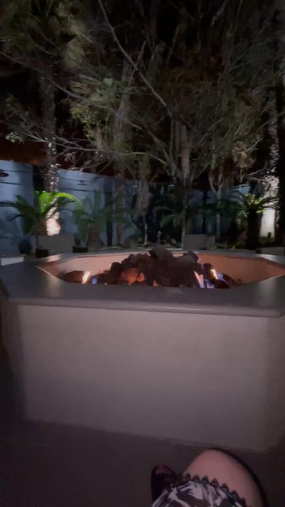 Long Beach Marriott - Relaxing after a long hot day by the outdoor pool and firepit. - Hotels Near Me - Long Beach, California