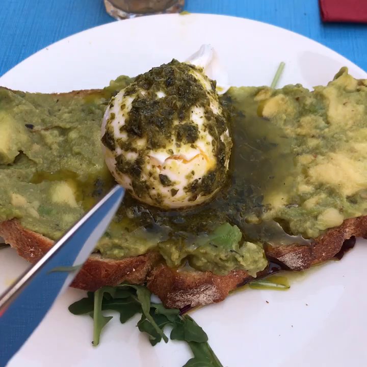 El Merkado - Toasted avocado with poached egg- perfection - Tapas Bars Near Me - Nice, 06