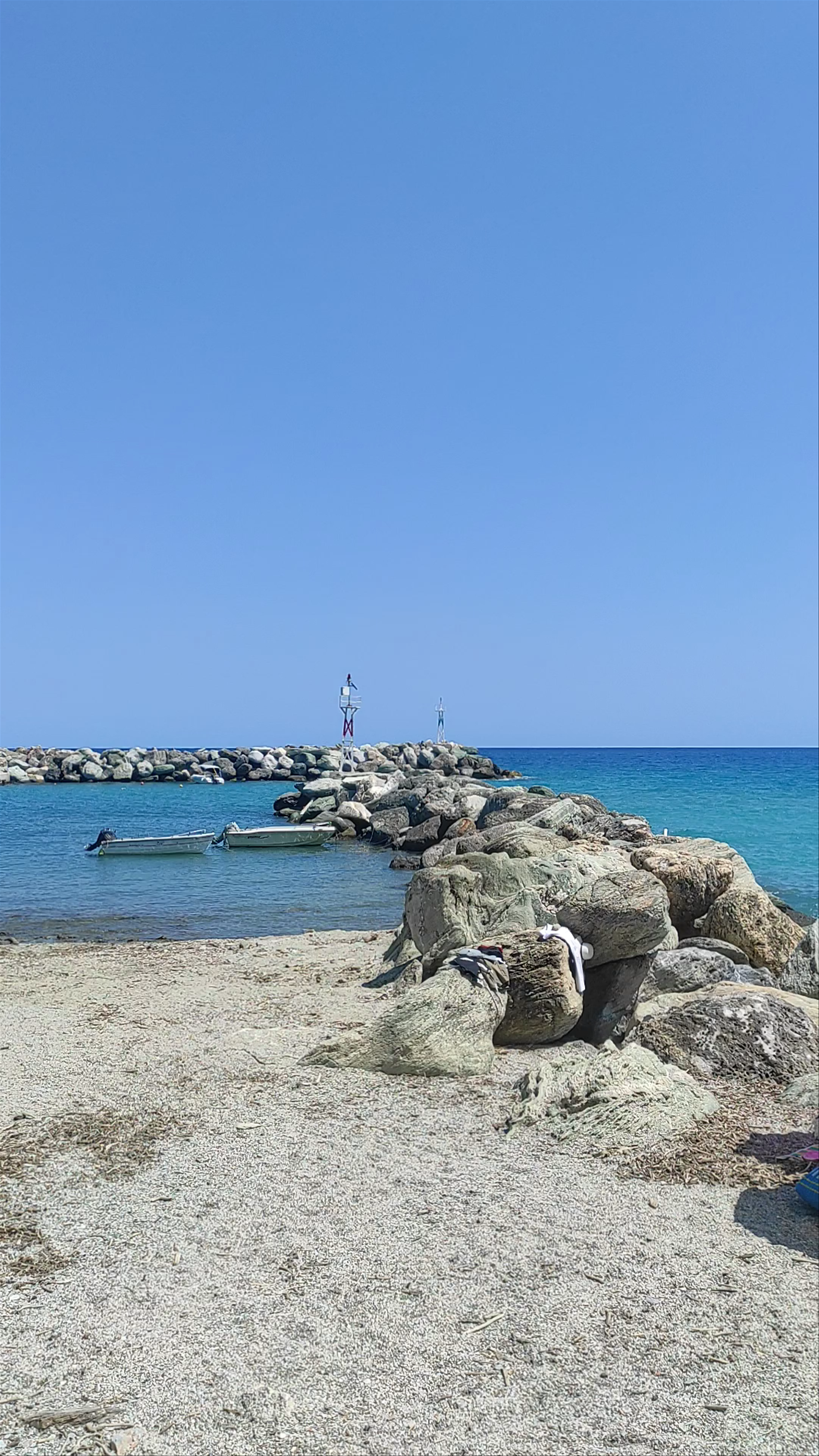 Peaceful Harbor at Chorefto, Greece