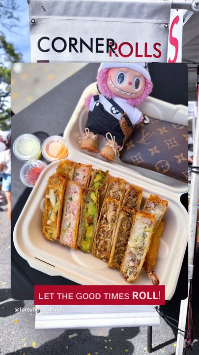 Corner Rolls - @fortunefoodfinds: "Let the good times ROLL!" The Sampler $25 - Food Stands Near Me - Honolulu, Hawaii
