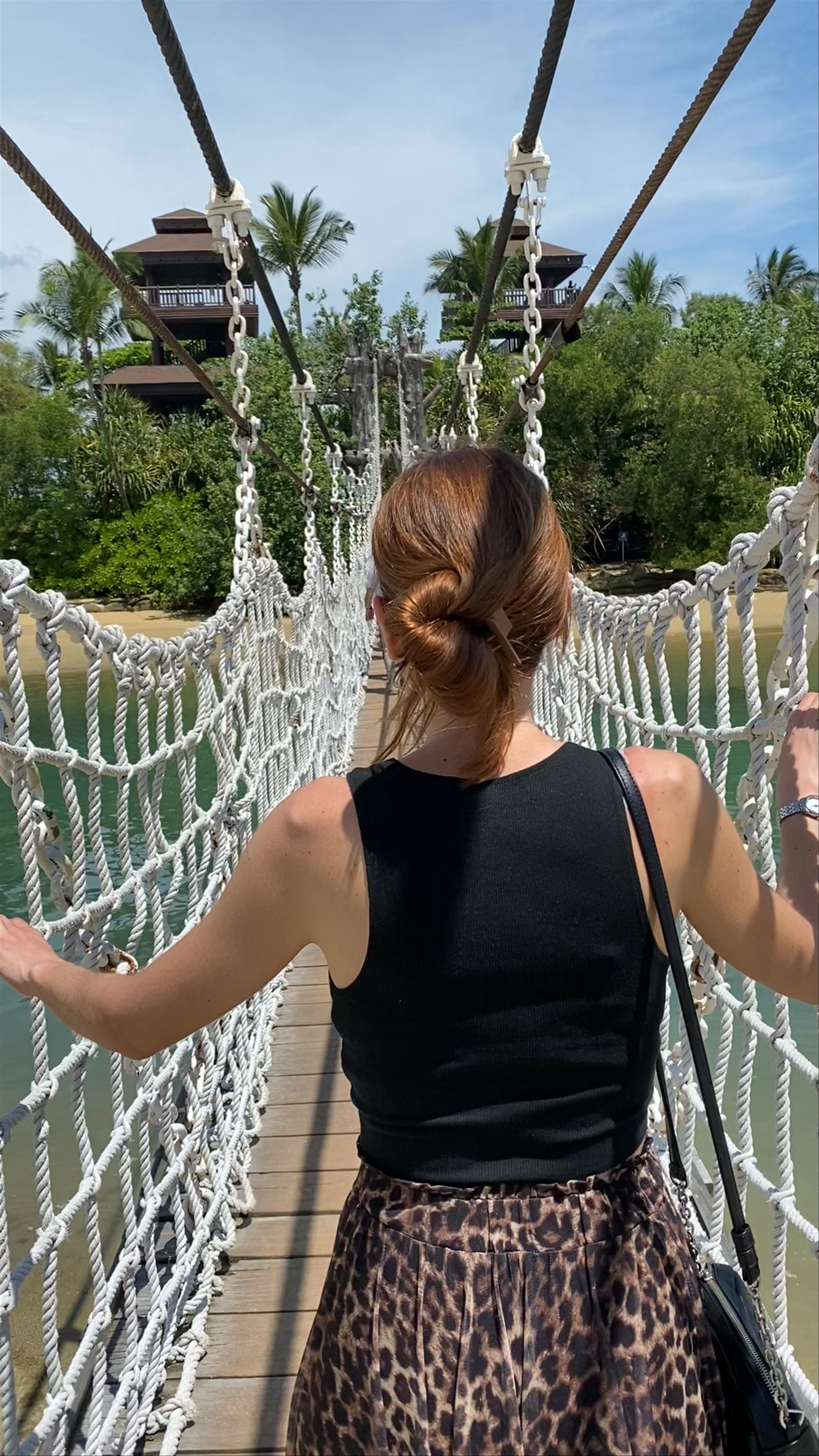 Tropical Adventure on Suspension Bridge at Straits Boulevard, Singapore