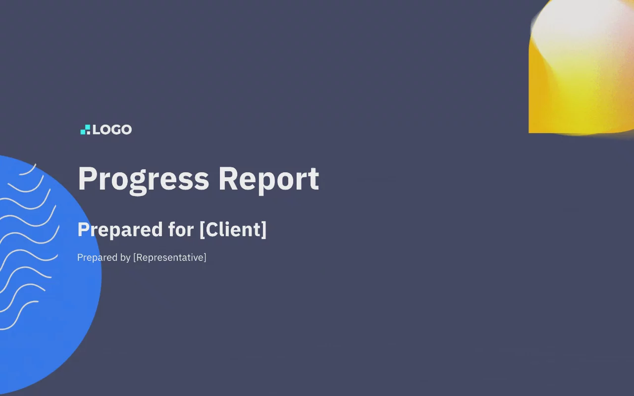 Preview of Progress Report Template