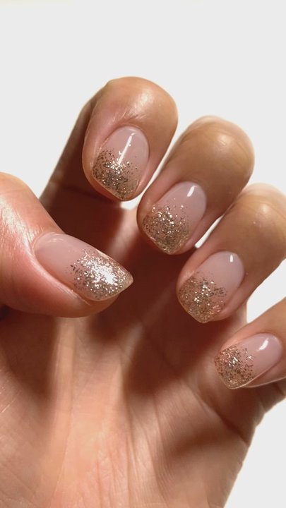 Vacation Nail Collective - Glitter ombré nails by Cindy - Nail Technicians Near Me - Orange, California