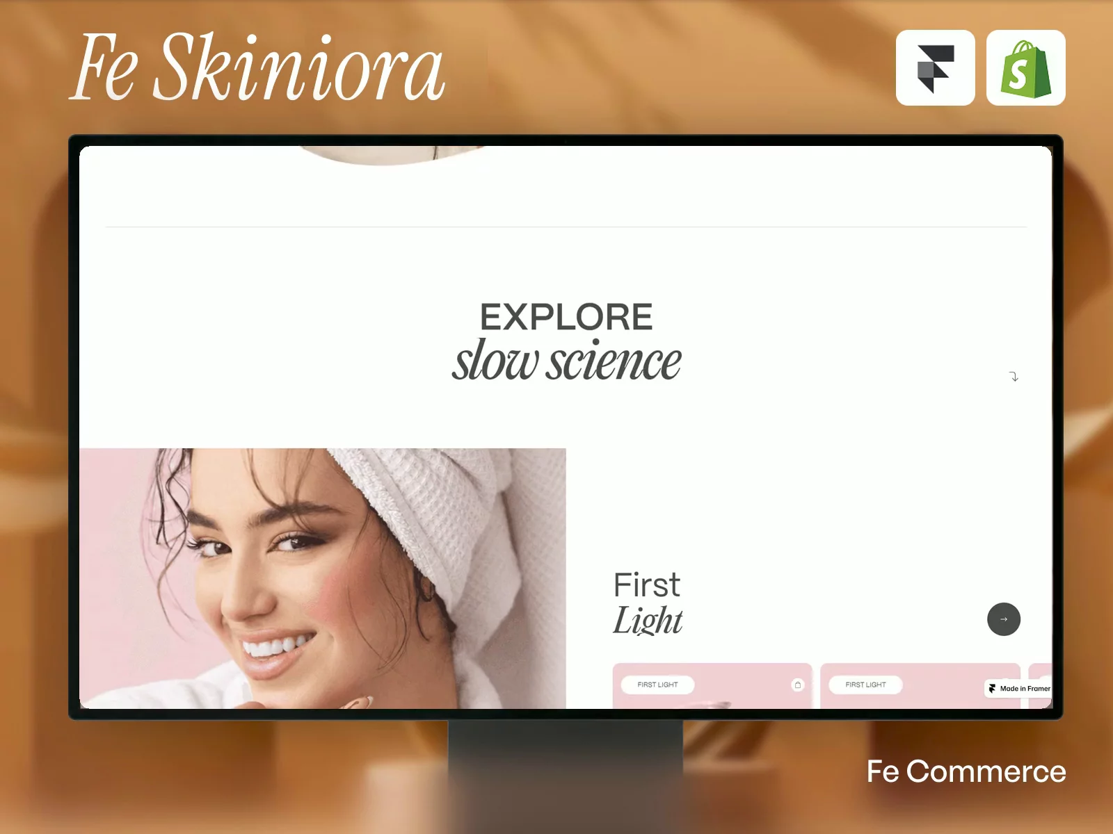 Fe Skiniora — Website Template for Framer