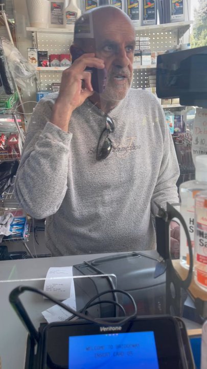 Bridgeway Gas - Video of when he decided to call the cops on us. - Gas Stations Near Me - Sausalito, California
