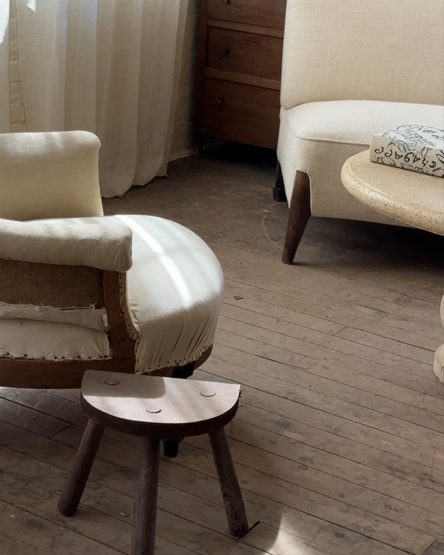 Demi Lune Side Stool