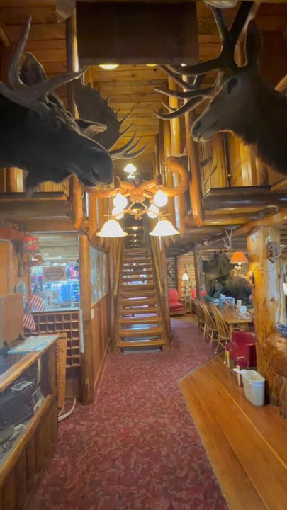 Madison Hotel - Interesting lobby - Hotels Near Me - West Yellowstone, Montana