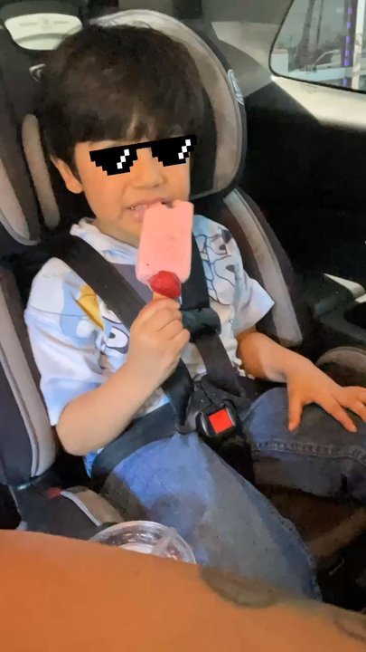 La Michoacana Nieve Deliciosa - Happy with his strawberries paleta. - Ice Cream & Frozen Yogurt Near Me - Stanton, California