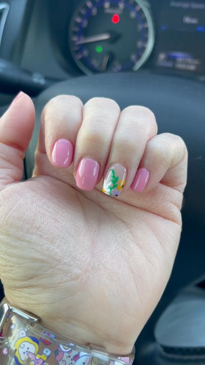 Oasis Nails Lounge - My gorgeous nail design hand drawn by Kaylie. 4/30/2023 - Nail Salons Near Me - Houston, Texas