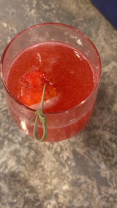 Another Broken Egg Cafe - Strawberry St. Germain Mimosa - Breakfast & Brunch Near Me - Pooler, Georgia