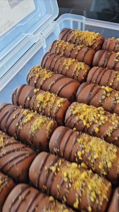 Rough Russian Cafe - This Dubai chocolate bar /roll is so fab! - Desserts Near Me - Portland, Oregon