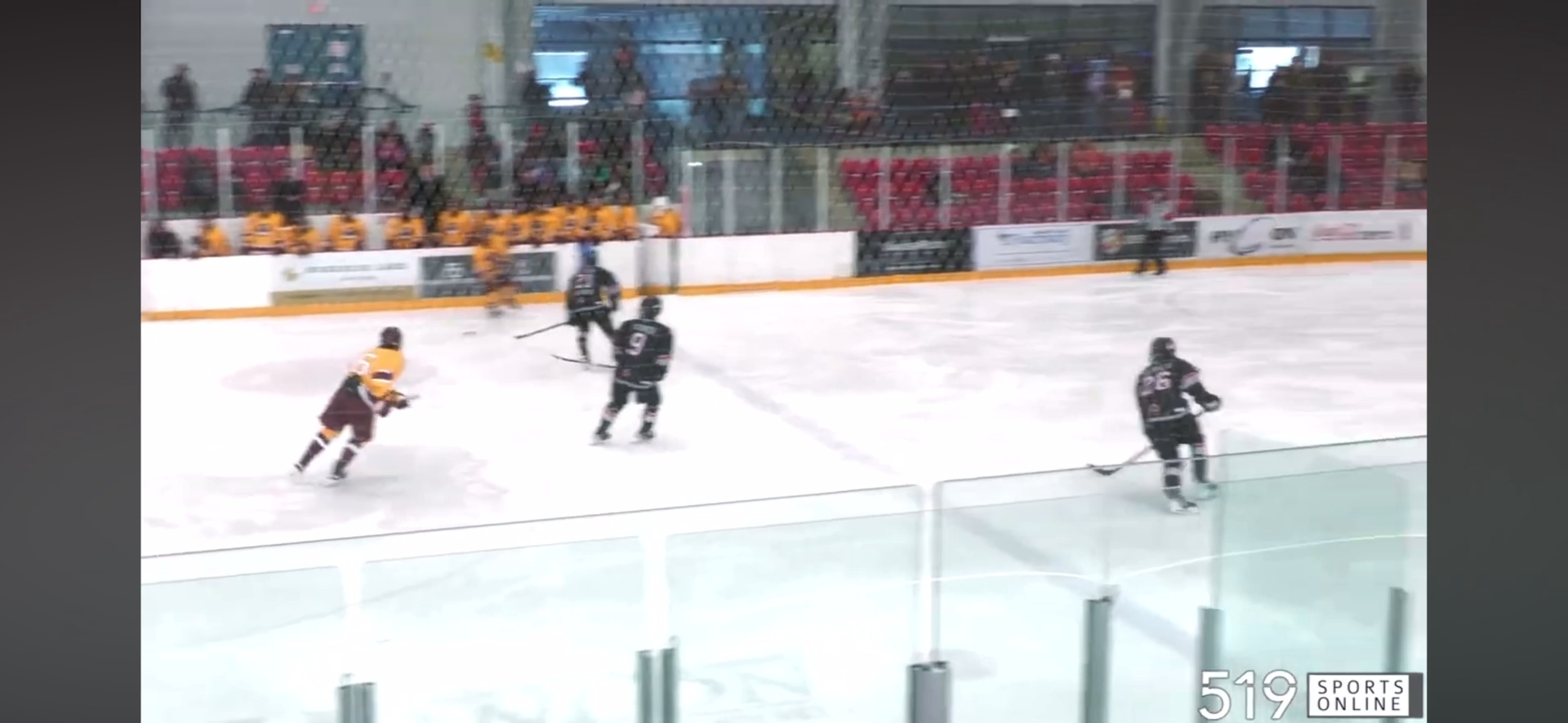 Caledon Bombers GOHL: First Jr Point (as a 15 year-old) on an Assist to Take the Lead in Ayr.
