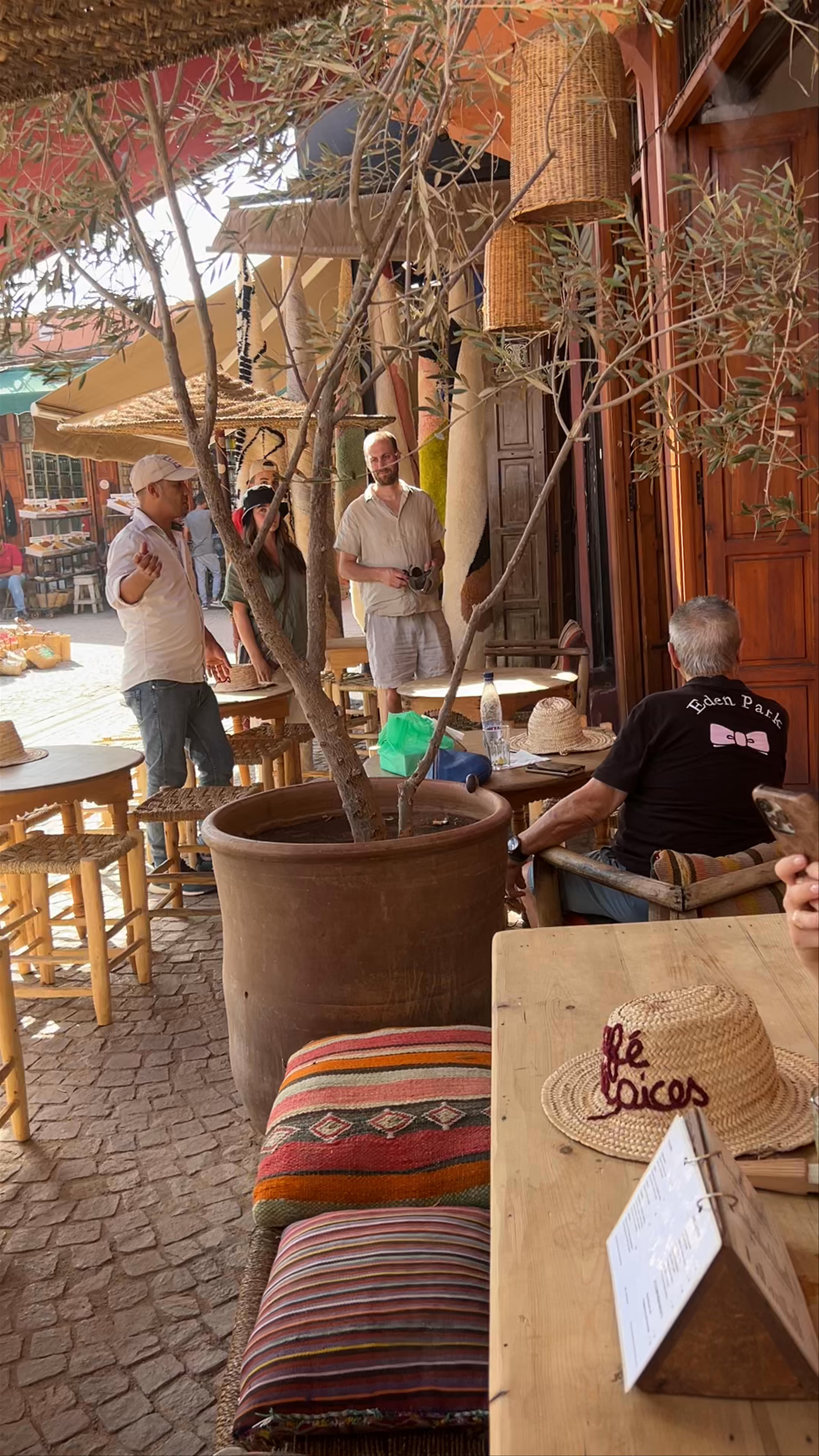 Nomad Cafe Experience and Market Vibe in Marrakesh