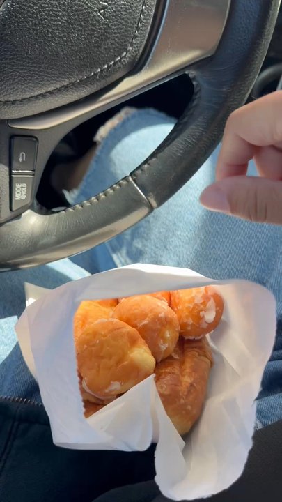 Sk's Donuts - yummy jalapeño ham and cheese croissant with free donut holes :3 - Donuts Near Me - Oceanside, California