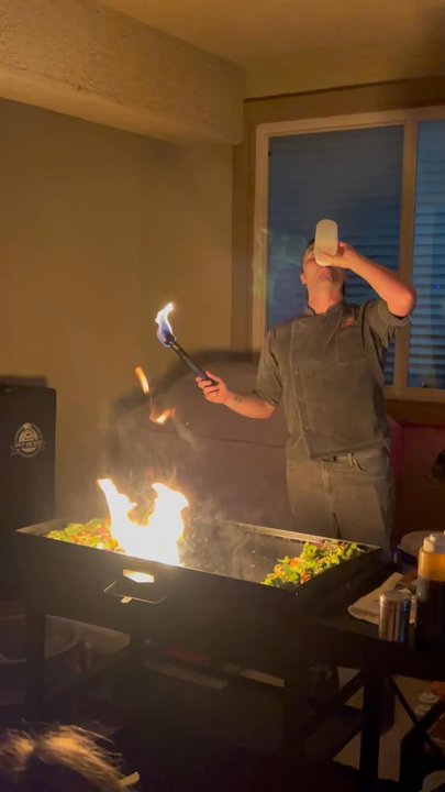 Let's Hibachi - You don't get this at a hibachi restaurant usually. - Caterers Near Me