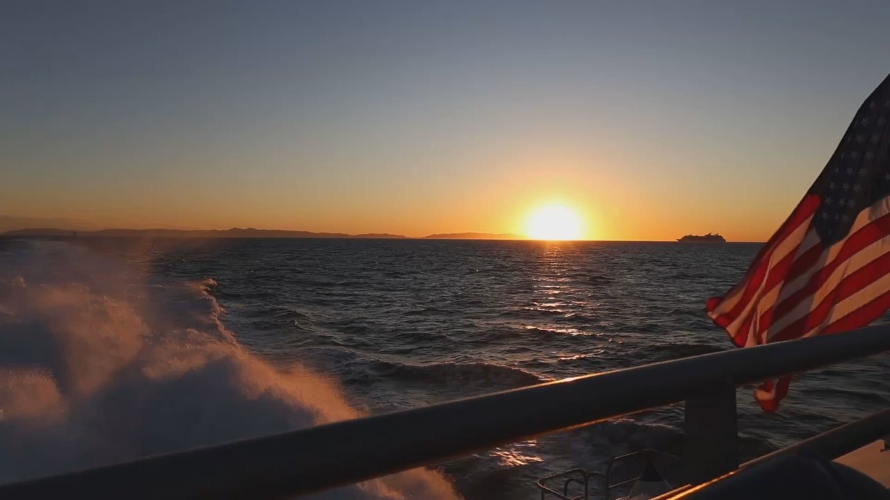 Catalina Express - The beautiful sunset on the way back from the island - Tours Near Me - Long Beach, California
