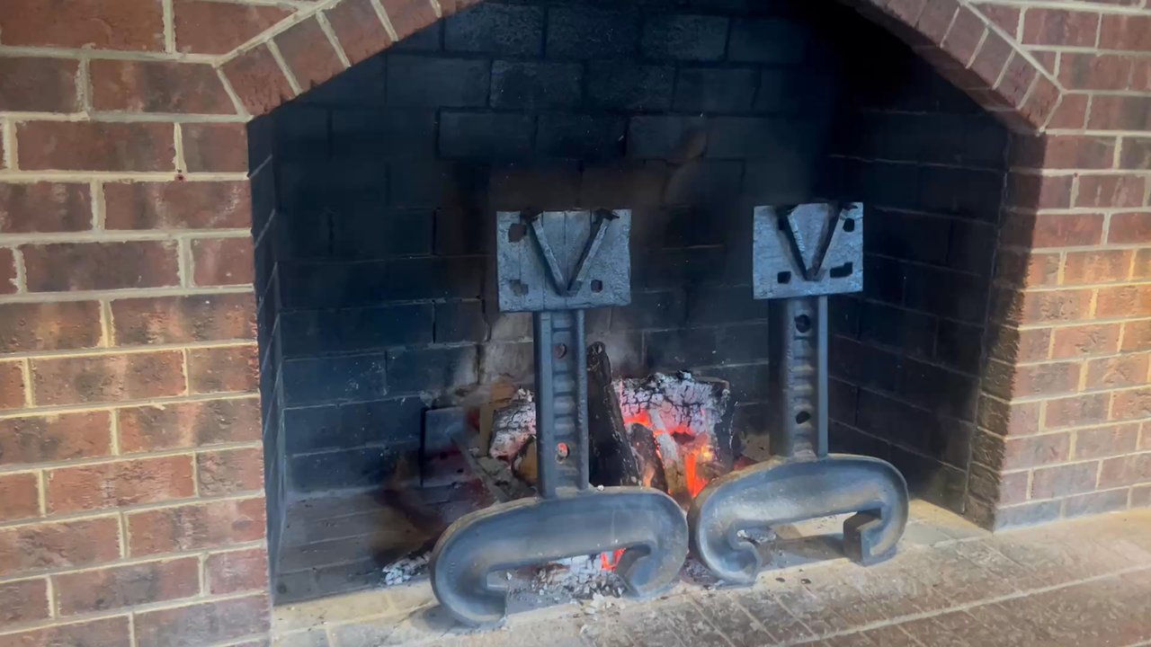 Ribeyes Steakhouse - Lovely crackling real fireplace burning in the lobby on very cold days- - Steakhouses Near Me - Henderson, North Carolina