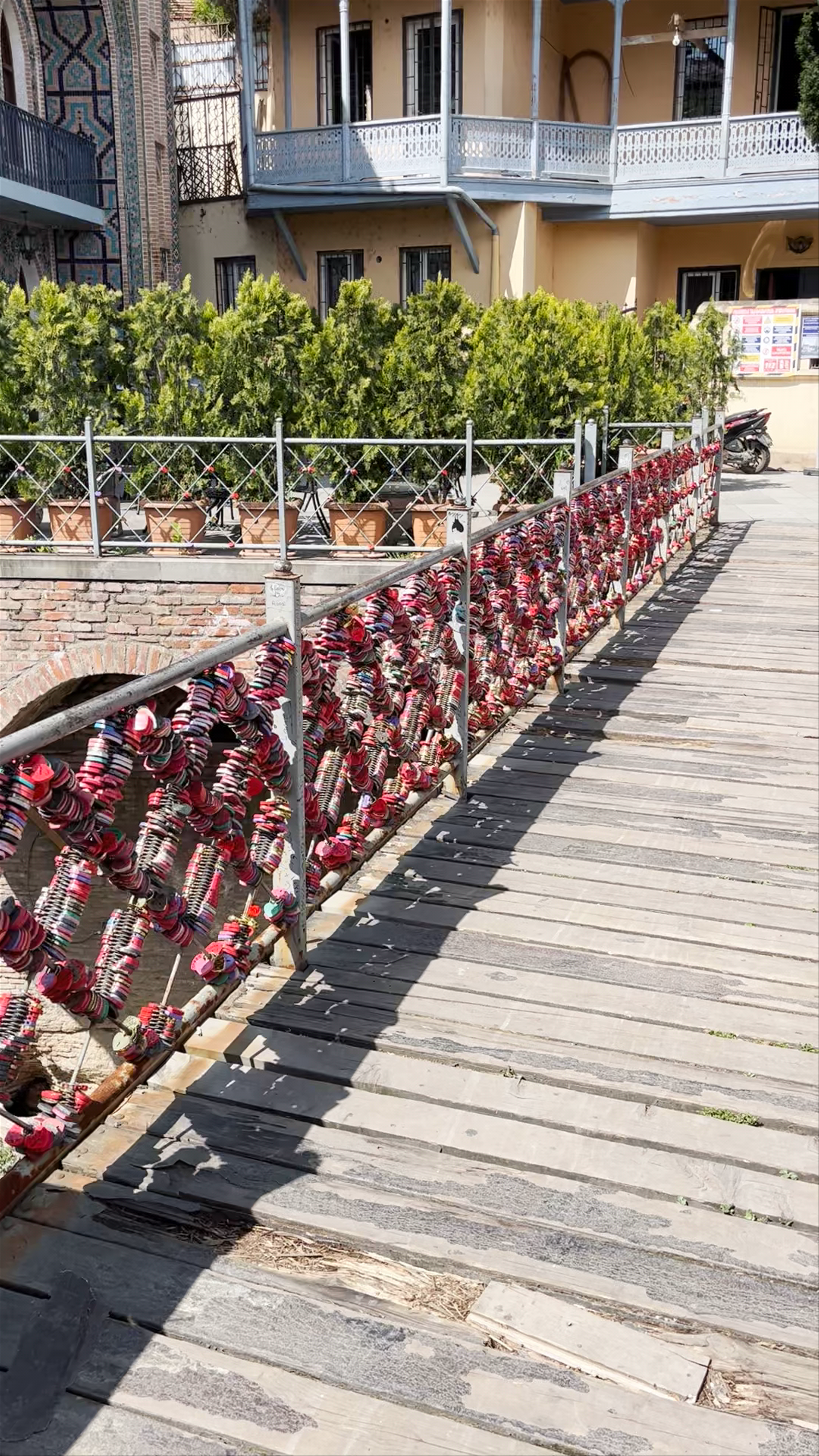 Bridge of Love: Romantic Escape on Abano Street in Tbilisi, Georgia