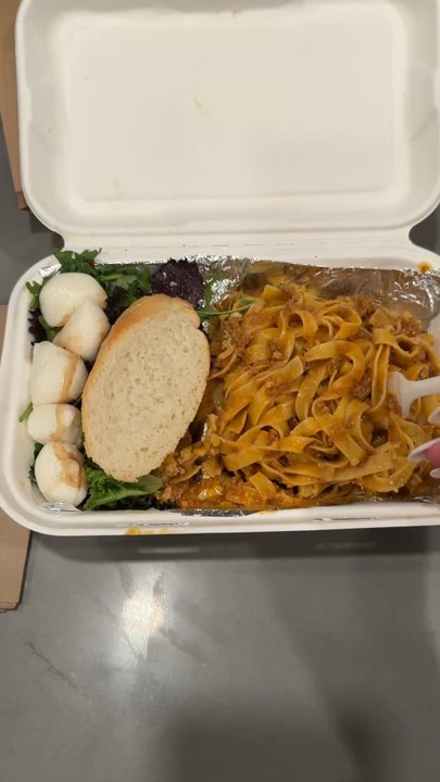 LA LA Lasagna - Tagliatelle Al Ragù Egg fettuccine tossed with our famous Bolognese sauce topped with Parmesan cheese.  $16.95 - Food Trucks Near Me