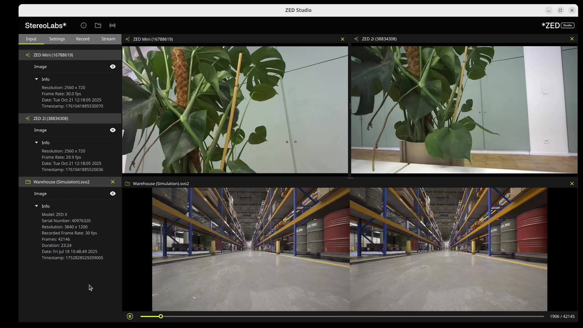 ZED-Studio-multi-cameras-simultaneously